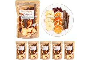 Dimsile 6 Pack Potpourri Simmer Kit 480g Christmas Stovetop Potpourri with Stickers Woodsy Forest Scent Winter Natural Non Toxic Home Fragrance for Xmas Scent Stocking Stuffer Gifts