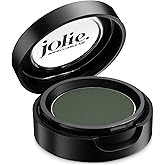 Jolie Cosmetics Powder Pressed Eyeshadows Matte, Metallic, Pearl Shimmer - Cruelty Free, Vegan, Single Pan Eyeshadow 1.48g Earth Tones (Spanish Moss)