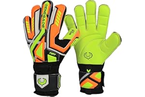 Renegade GK Fury Goalie Gloves with Microbe-Guard (Sizes 6-11, 7 Styles, Level 4) Pro-Tek Fingersaves & 4+3MM Giga Grip | High Performance Pro-Level Goalkeeper Glove | Based in The USA