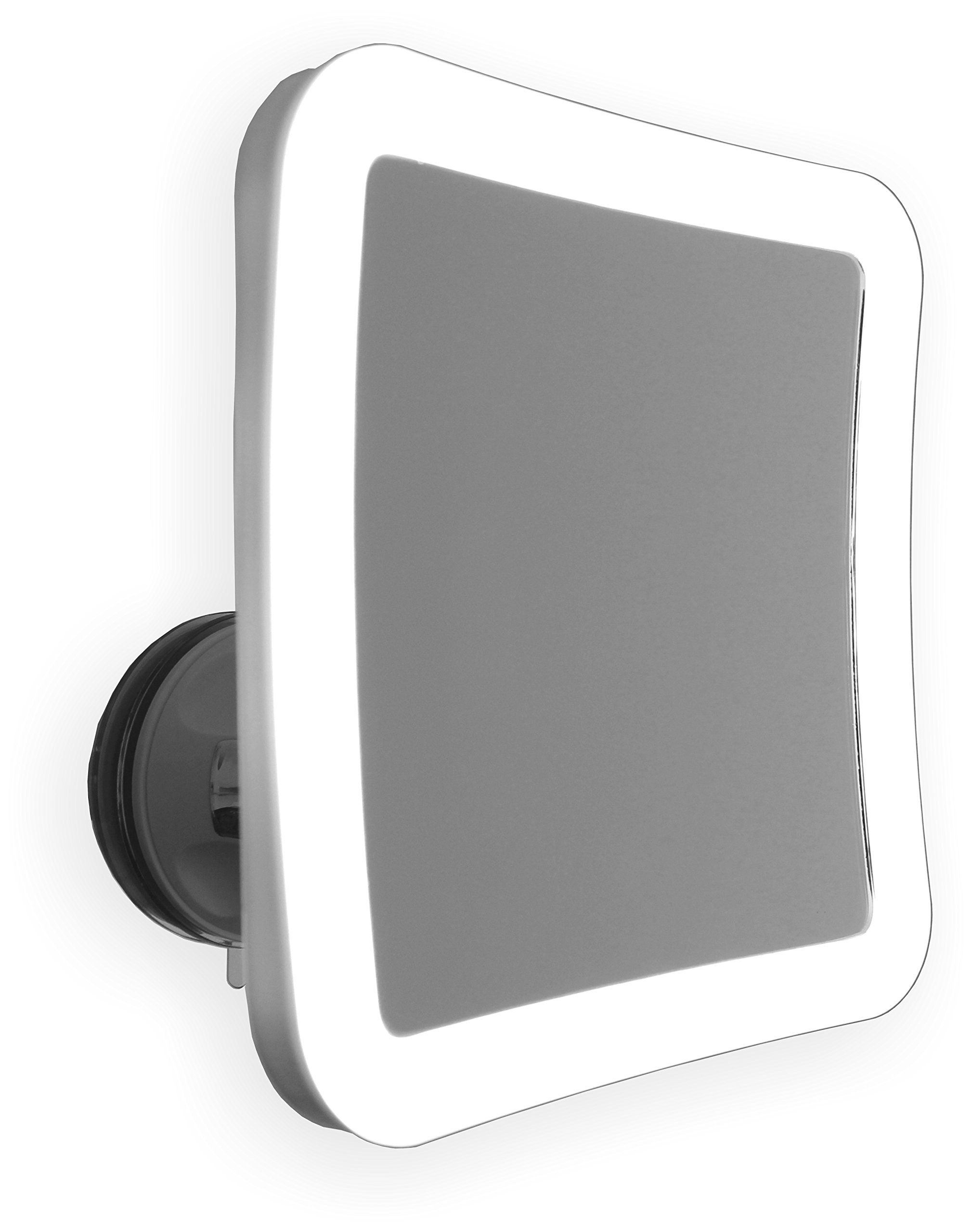 7X Lighted Makeup Mirror With Locking Suction Mount And Ball Joint Swivel