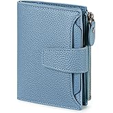 FALAN MULE Small Wallet for Women Leather Bifold Compact RFID Blocking Small Womens Wallet Purse