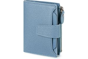 FALAN MULE Small Wallet for Women Leather Bifold Compact RFID Blocking Small Womens Wallet Purse