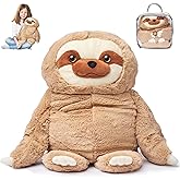 ODOXIA Big Weighted Animals for Anxiety 5lb Sloth | Stuffed Weighted Plush for Kids, Adults | Weighted Stuffed Animals | Weighted Plushies | Weighted Plushie