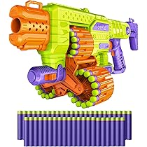 Dart Zone Savage Spin Semi-Auto Foam Dart Blaster – 45-Dart Triple