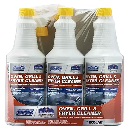 Members Mark Commercial Oven, Grill and Fryer Cleaner, 32 oz, 3 Piece