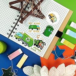 BulbaCraft Garbage Truck Stickers, Trash Truck