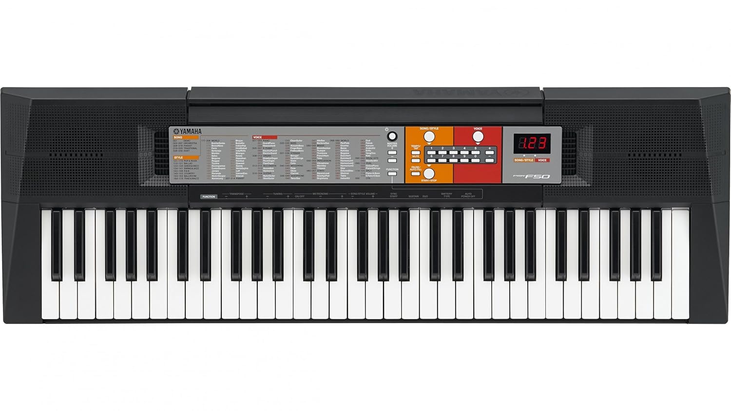 Yamaha PSR-F50 61 Keys Portable Keyboard With Adaptor(Black): Amazon.in:  Musical Instruments