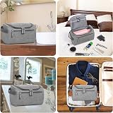 Etercycle Hanging Wash Bag Travel Toiletry Bag Grey Waterproof Oxford view 7