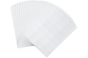 18pcs Plastic Mesh Canvas Sheets 11x8.2in, 14 Count White Needlepoint Canvas for Cross Stitch Acrylic Yarn Crafting Embroider