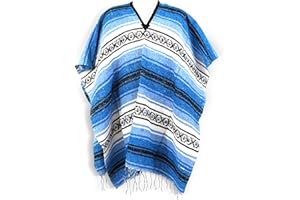 LEOS IMPORTS Mexican Ponchos, San Carlos Panchos for Women and Men, Great for Fiestas, Parties, Costumes, or Hiking