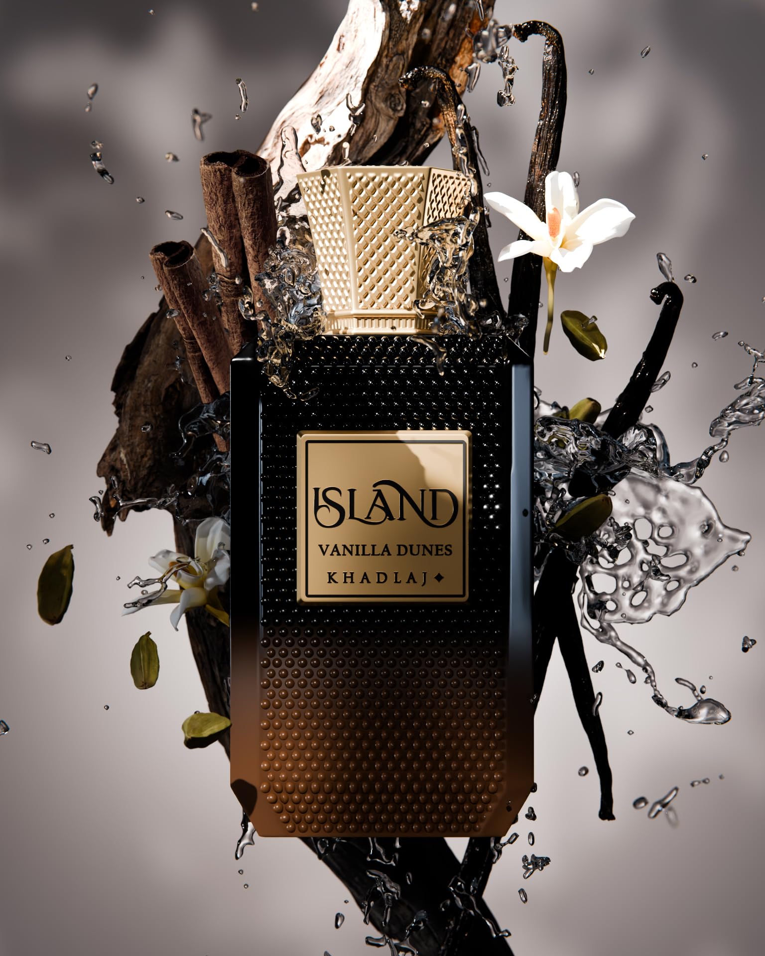 Khadlaj Island Vanilla Dunes Extrait De Parfum Spray, 3.4 Ounce (Unisex)