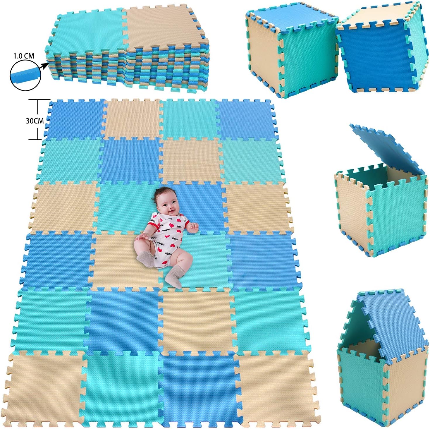 Mshen18 Piezas Alfombra Puzzle Bebe Con Certificado Ce Y Certificacion Eva Puzzle Suelo Bebe Puede Ser Lavado Goma Eva Tamano 1 62 Cuadrado Blanco Gris Alg18 Juguetes Y Juegos Puzzles Y Rompecabezas Kudzuandcompany Com