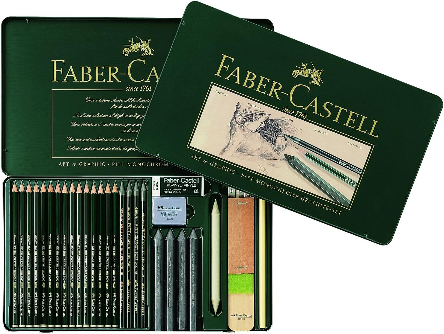 Faber-Castell 112966 - Lápices, caja con 29 unidades: Amazon.es: Oficina y papelería