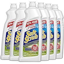 Soft Scrub Antibacterial Cleaner with Bleach Surface Cleanser, 36 Ounce (Pack of 6)
