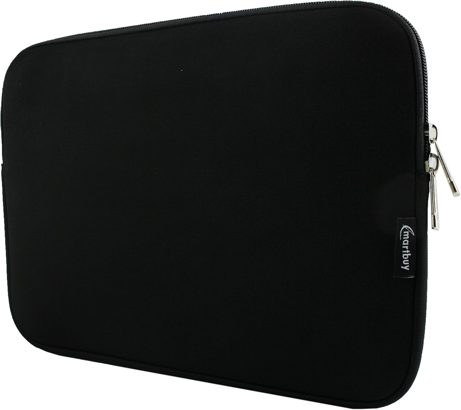 Emartbuy Midnight Black/Black Water Resistant Neoprene Soft Zip Case Cover Sleeve With Black Interior and Zipper 10-11 Inch Compatible With Selected Devices Listed Below