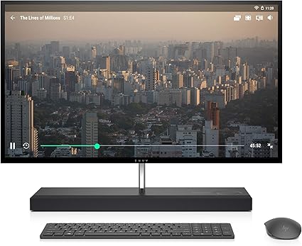 HP Envy 27-Inch All-in-One Computer, Intel Core i7-8700T, NVIDIA GeForce GTX 1050, 16GB RAM, 1TB Hard Drive, 256GB SSD, Windows 10 (27-b210, Ash Silver)