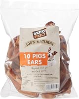 Extra Select Pigs Ears Dog Treats 100% British Pork High-Protein view 1