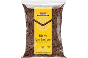 Rani Black Cardamom Pods (Kali Elachi) Whole Indian Spice 7oz (200g) ~ All Natural | Vegan | Gluten Friendly | Non-GMO | Kosh