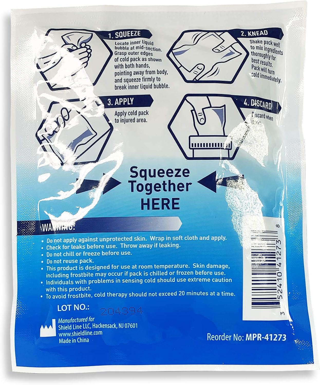 Medpride Instant Cold Pack (5”x 6”) – Set of 24 Disposable Cold Therapy Ice Packs for Pain Relief, Swelling, Inflammation, Sprains, Strained Muscles, Toothache – for Athletes & Outdoor Activities: Health & Personal Care