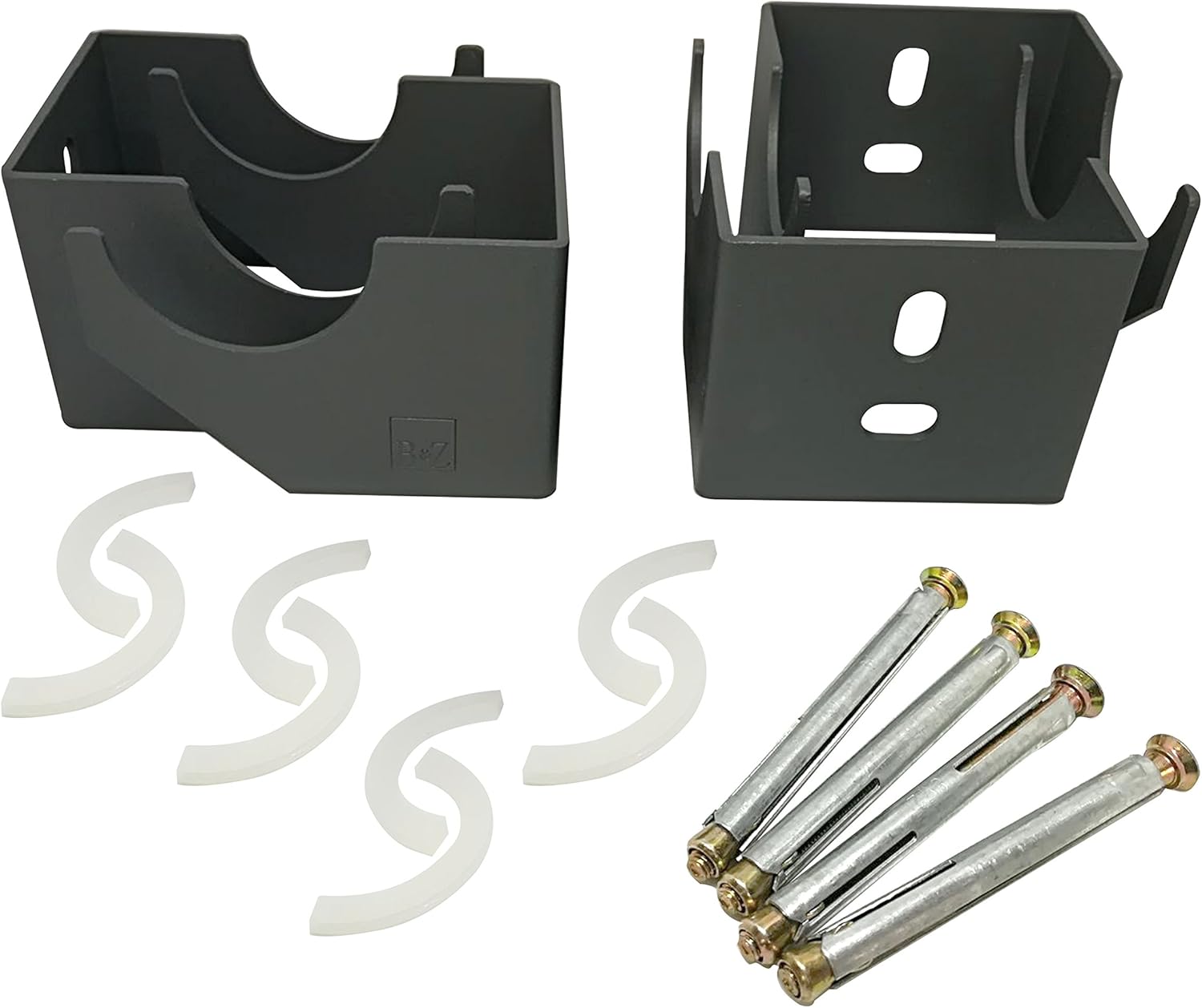 Designer Vertical Column Dual Arm Radiator Brackets 85mm(A) x67mm(B