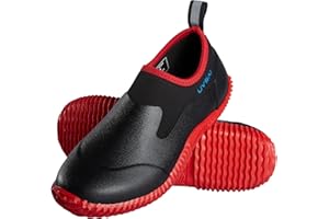 UVSAI Men’s Waterproof Garden Shoes Rain Boots Slip-On Footwear for Gardening Farming Camping Lawn Care Yard Work