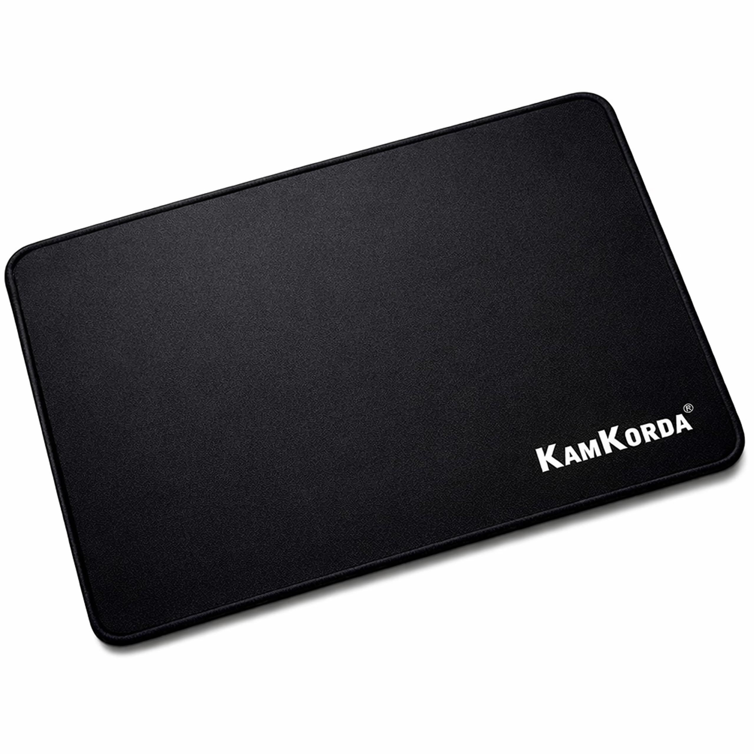 KamKorda Gaming Mouse Pad | Mouse Pad Gaming | Large Mouse Mat with Non Slip Base | 315mm x 240mm x 4mm | Black