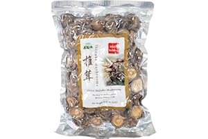 Orsky Dried Shiitake Mushrooms, Dried Mushrooms for Cooking, Quick Rehydration, Smooth Taste, Fresh and Tender, Vacuum Sealed, No Fumigation Sulfur, 8 Oz