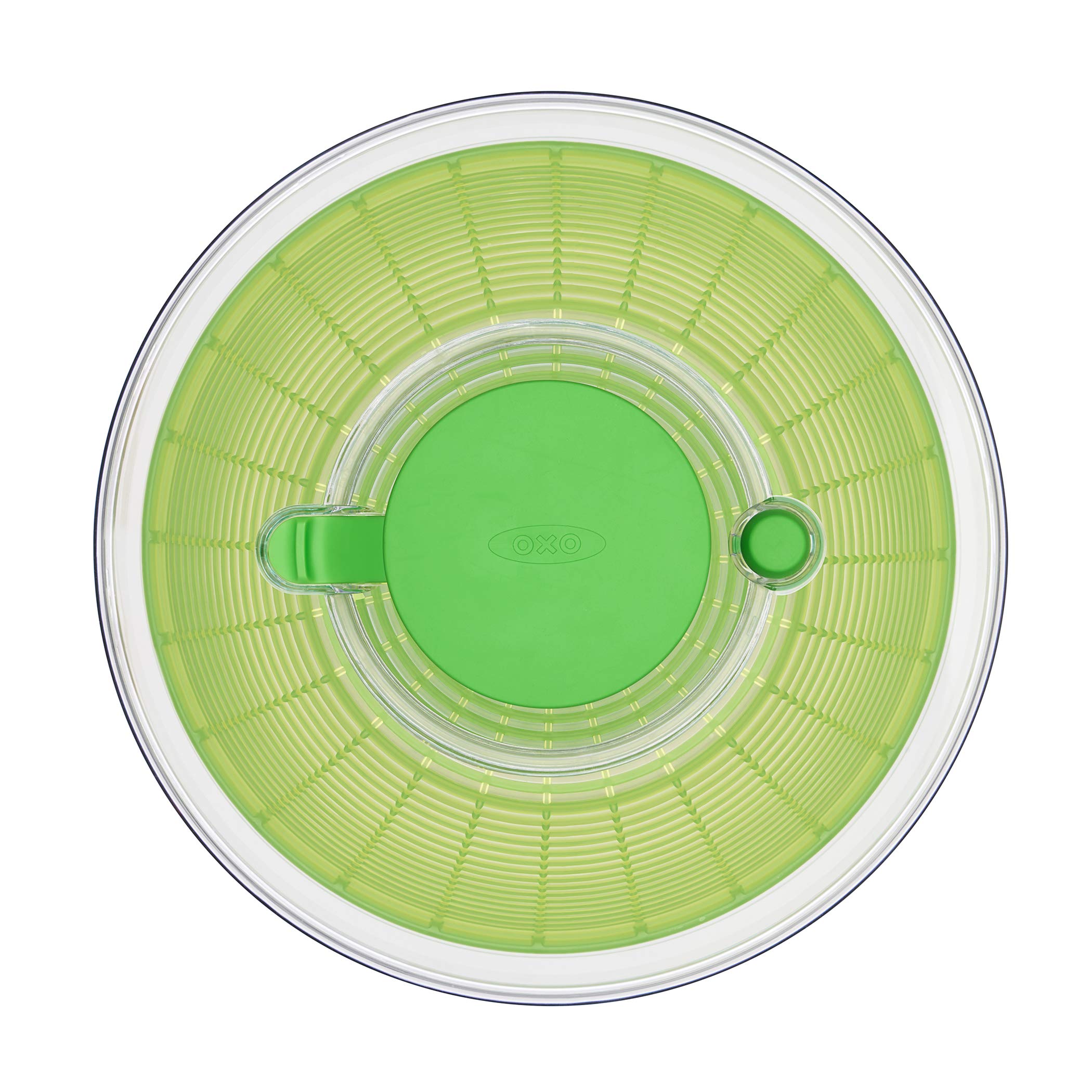 OXO Good Grips Salad Spinner - Large, Green Lettuce & Fruit Washer, BPA-Free, Easy One-Hand Pump