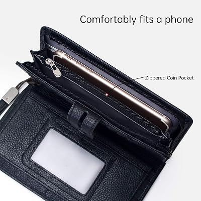 zippered phone wallet