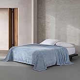 Calvin Klein - Queen Blanket, Soft Plush Bedding, Medium Weight Bed Blanket (Core Plush Blue, Queen)