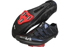 LURIK Peloton Compatible Cycling Shoes for Men & Women - Delta/Look & SPD-SL Cleats Included - Comfortable Shoe for Bikes, Spinning, and Road Biking