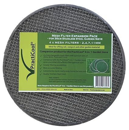 practicool 4 x Garten Siebgewebe Erweiterungsset