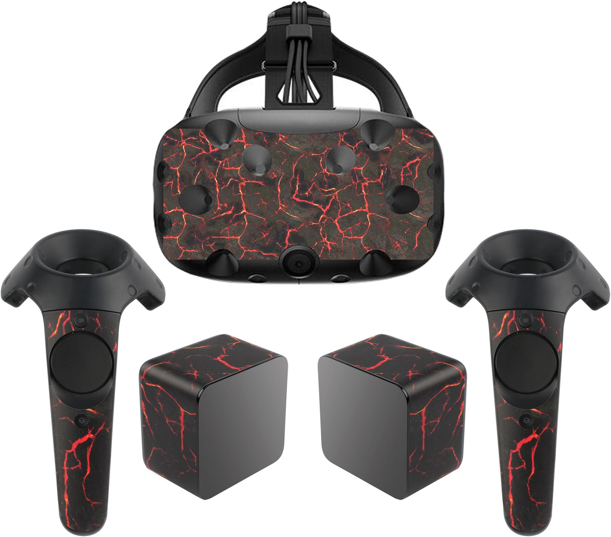 MDW PVC Protective Skin Decal for HTC Vive Wrap Cover Sticker Skins Volcanic