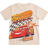 Disney Cars Lightning McQueen Boys Short Sleeve T-Shirt for Toddler and Big Kids