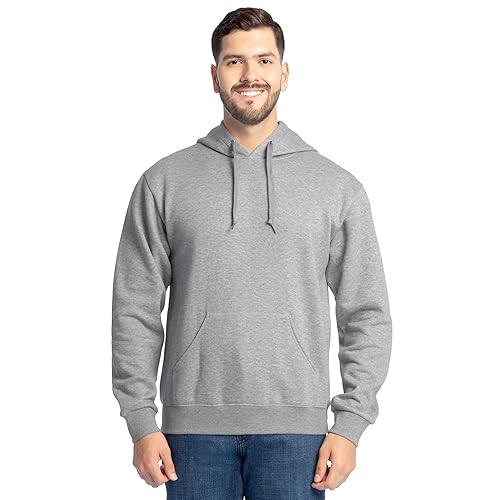 Fruit of the Loom Men's Eversoft Fleece Sweatshirts & Hoodies, Pullover-Grey Heather, XX-Large