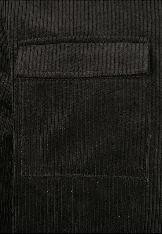 Corduroy Shirt Jacket Black XL