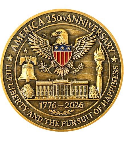 Amazon.com: USA 250th Anniversary Commemorative Zinc Alloy Coin