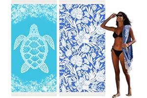 Widdonen Thin Turkish Beach Towel Lightweight Quick Dry Absorbent Cotton Bathroom Bath Pool Swim Towels Extra Large Oversized Sand Free Beach Accessories Essentials Cloud Gifts for Adult