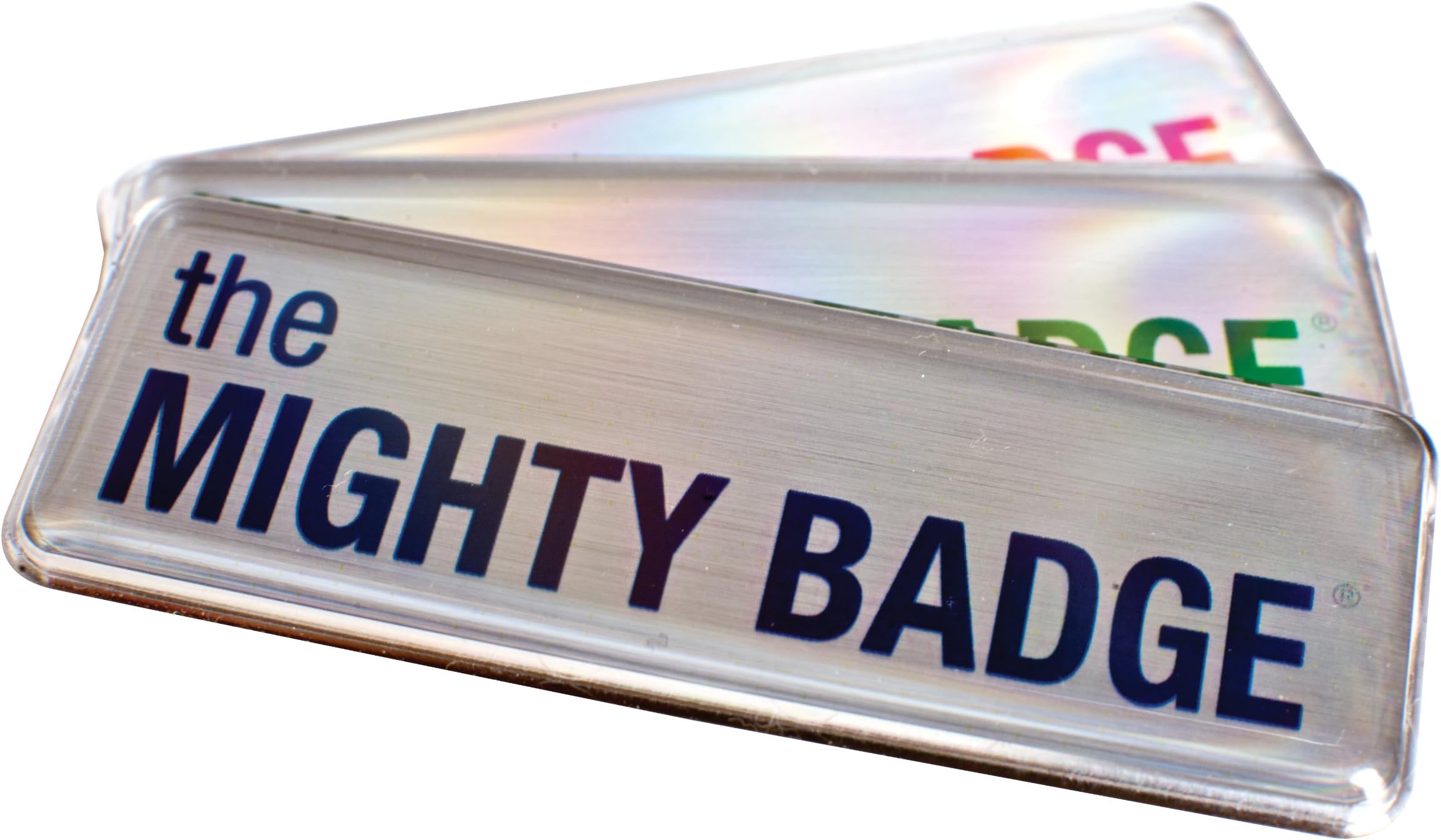 Imprint Plus The Mighty Badge Name Badge Starter Kit for Inkjet Printers - Silver