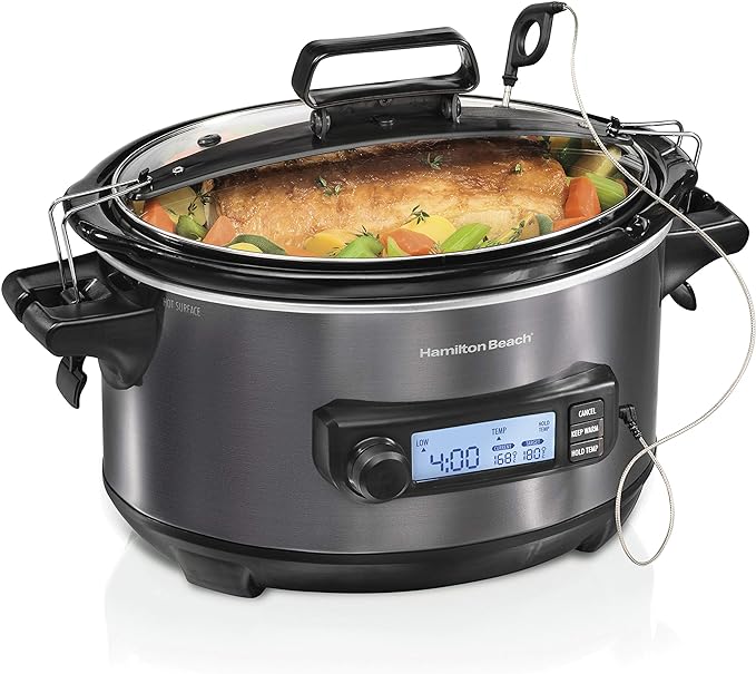 Hamilton Beach Portable 6-Quart Digital Programmable Slow Cooker