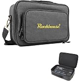 Rockhouse Padded Guitar Pedalboard Carry Case, Music Gear Gig Bag (MEB-S) | Internal 12.6*8.26*2.75'', Fit for BOSS GT-1 Effect Pedals, Accessory Pocket for Cables/Tuners/Power Supply, Musician DJ Gift