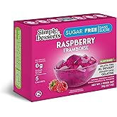 Simply Delish Jel Dessert - Sugar-Free Jelly Powder - Raspberry Jelly Flavor - 20 gr - Gluten Free, Keto, Halal, Vegan - Gela