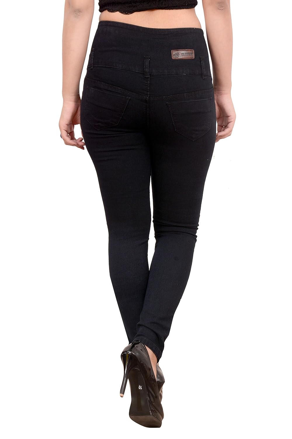 blinkin highwaist streetlook distress jeans for women (stretchable denim fabric )