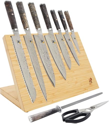 Amazon.com: Miyabi Light Brown Block 5000MCD67 8-pc Knife Block