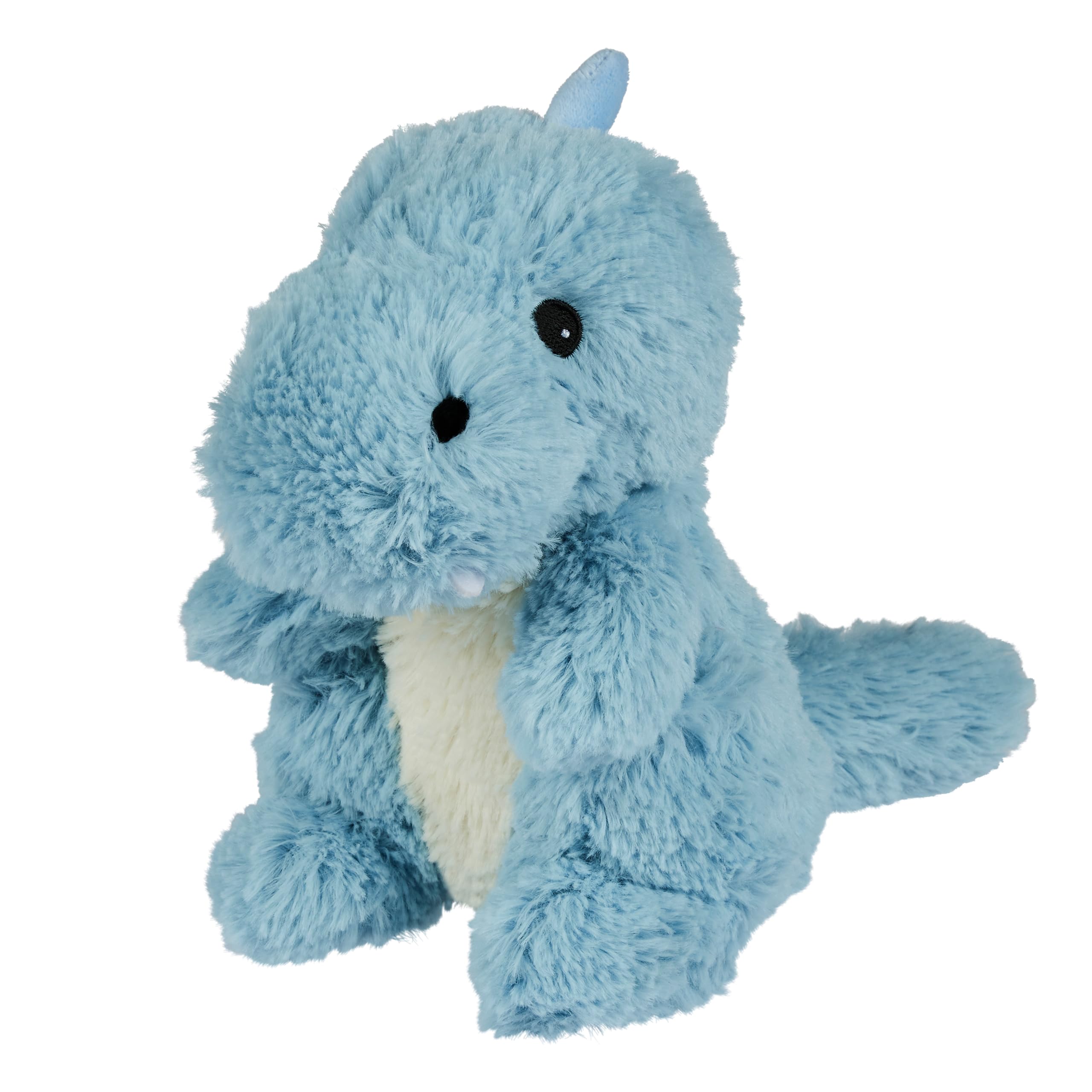 Warmies Plush Blue Baby Dinosaur Microwavable Weighted Teddy with French Lavender Scent, Hot or Cold for Cool Relaxation and Warm Relief
