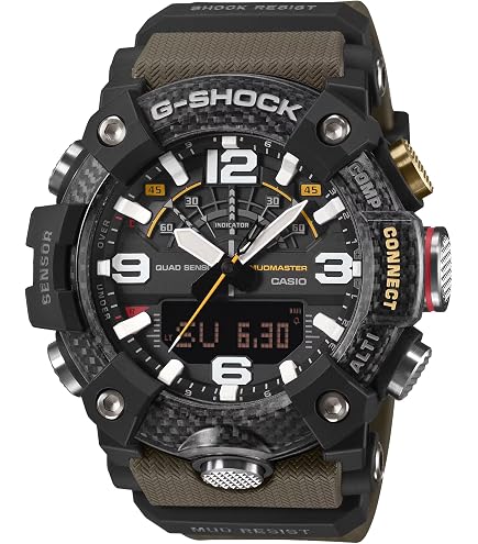 Amazon.com: Casio GWG-1000-1A3CR Mudmaster Solar Atomic G-Shock