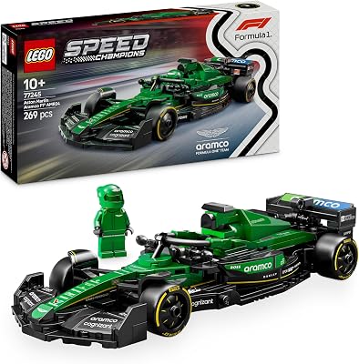 Speed Champions Voiture F1 Aston Martin Aramco AMR24 - Jeu de Construction avec Voiture de Course - Minifigurine Collector de Pilote de Formule 1 - Cadeau pour garçons et Filles dès 10 Ans 77245