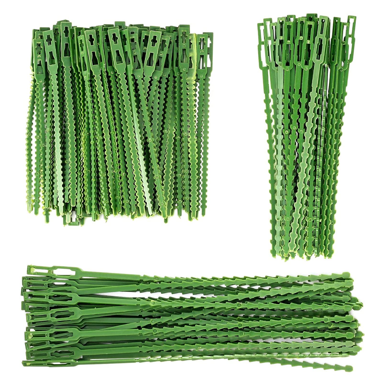 Rorshaw 180PCS Garden Twist Ties Adjustable Garden Plant Ties Green Plant Support Ties Plastic Cable Ties Plant Twist Tie for Gardening, Home, Office