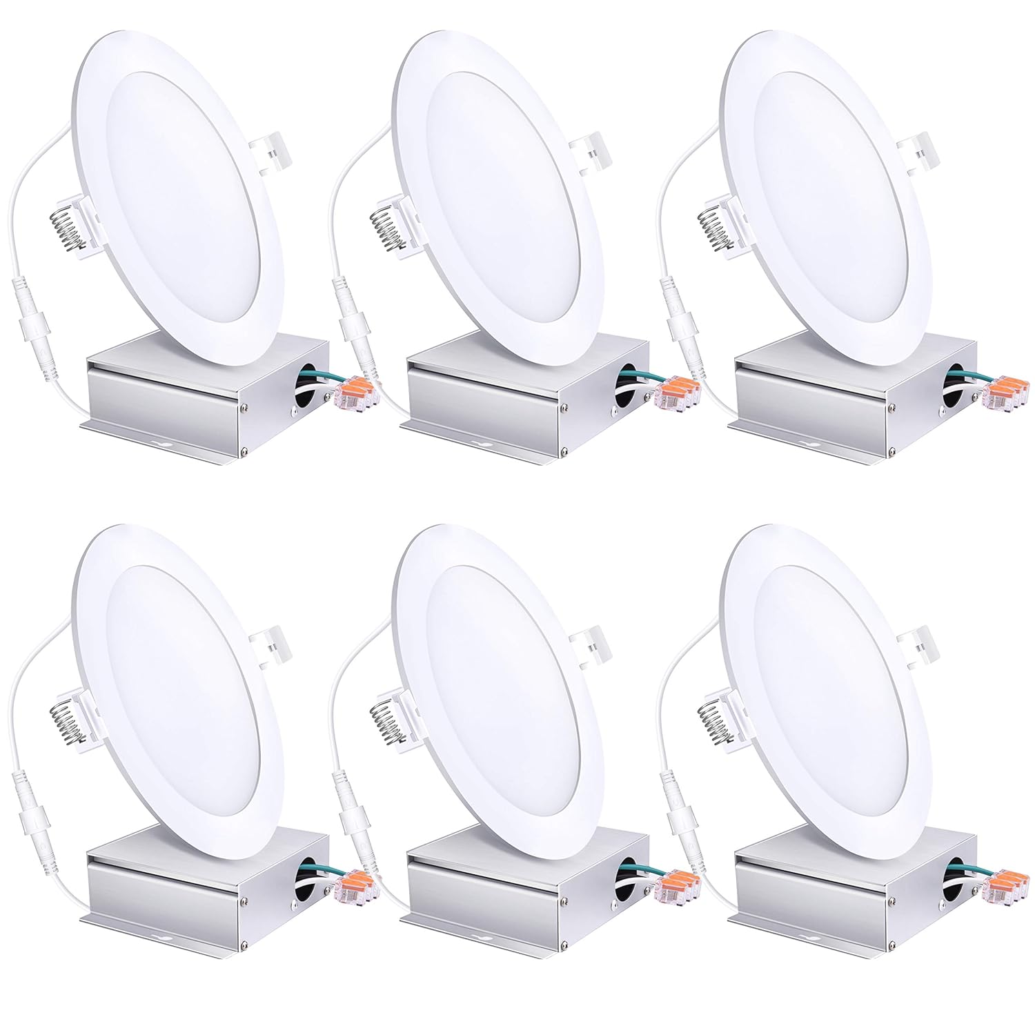 6 inch UltraThin Led Recessed Lights 5000K Daylight Dimmable No Can