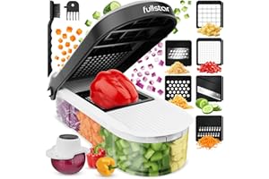 Fullstar Vegetable Chopper Cutter Mandoline Slicer Cheese Grater - Food Onion Salad Veggie Chopper with Container - French Fr